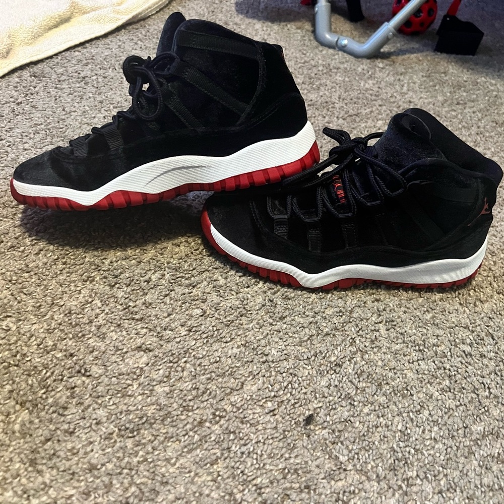 Black and Red High-Top Sneakers